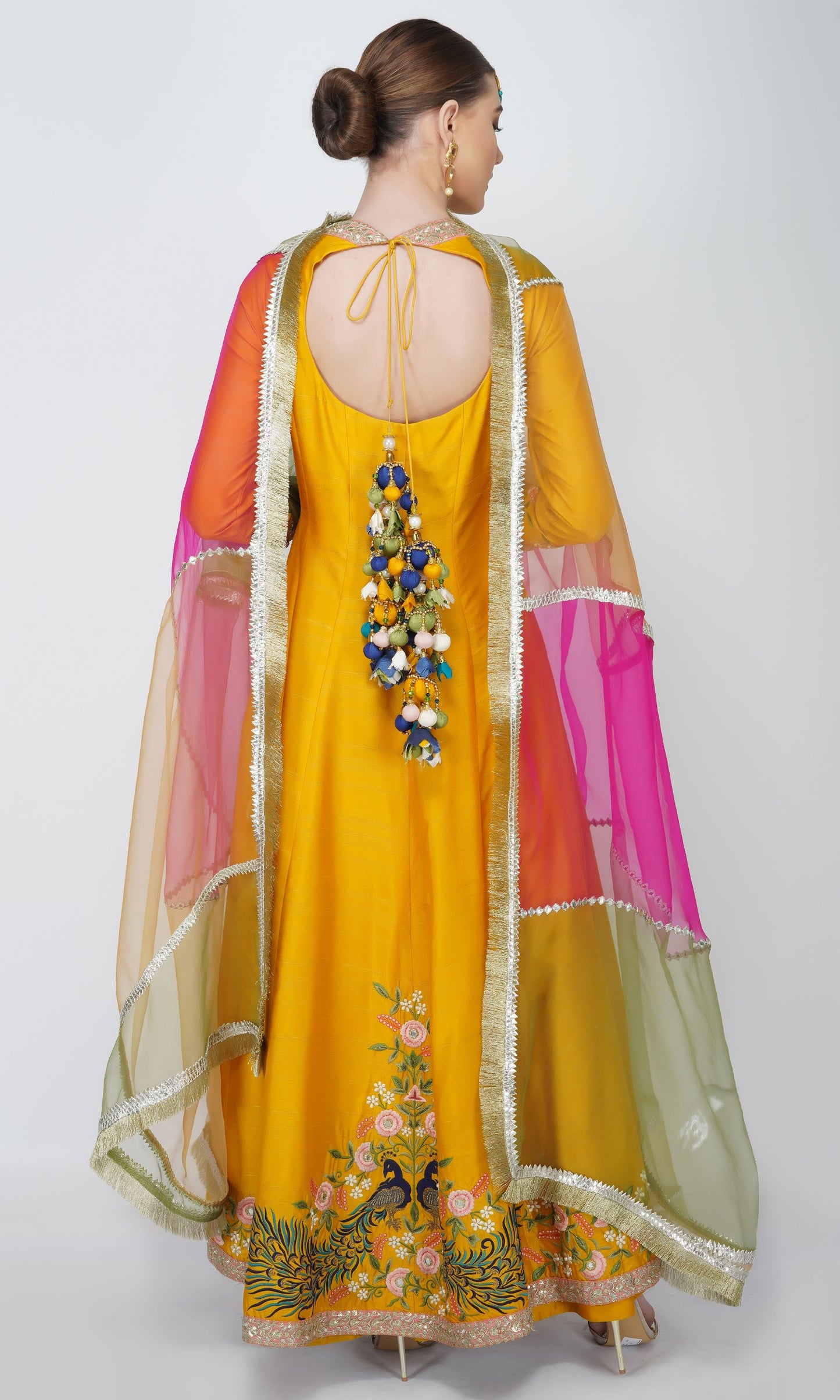 Mayoor Anarkali Sharara Set