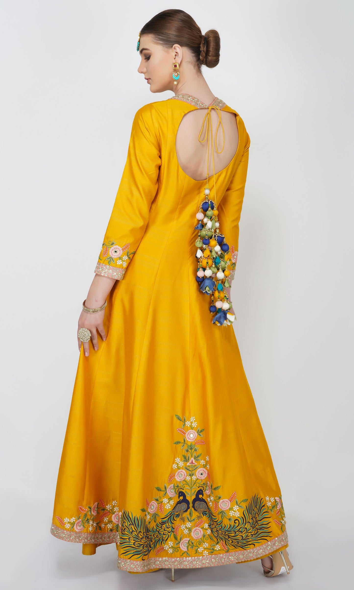 Mayoor Anarkali Sharara Set