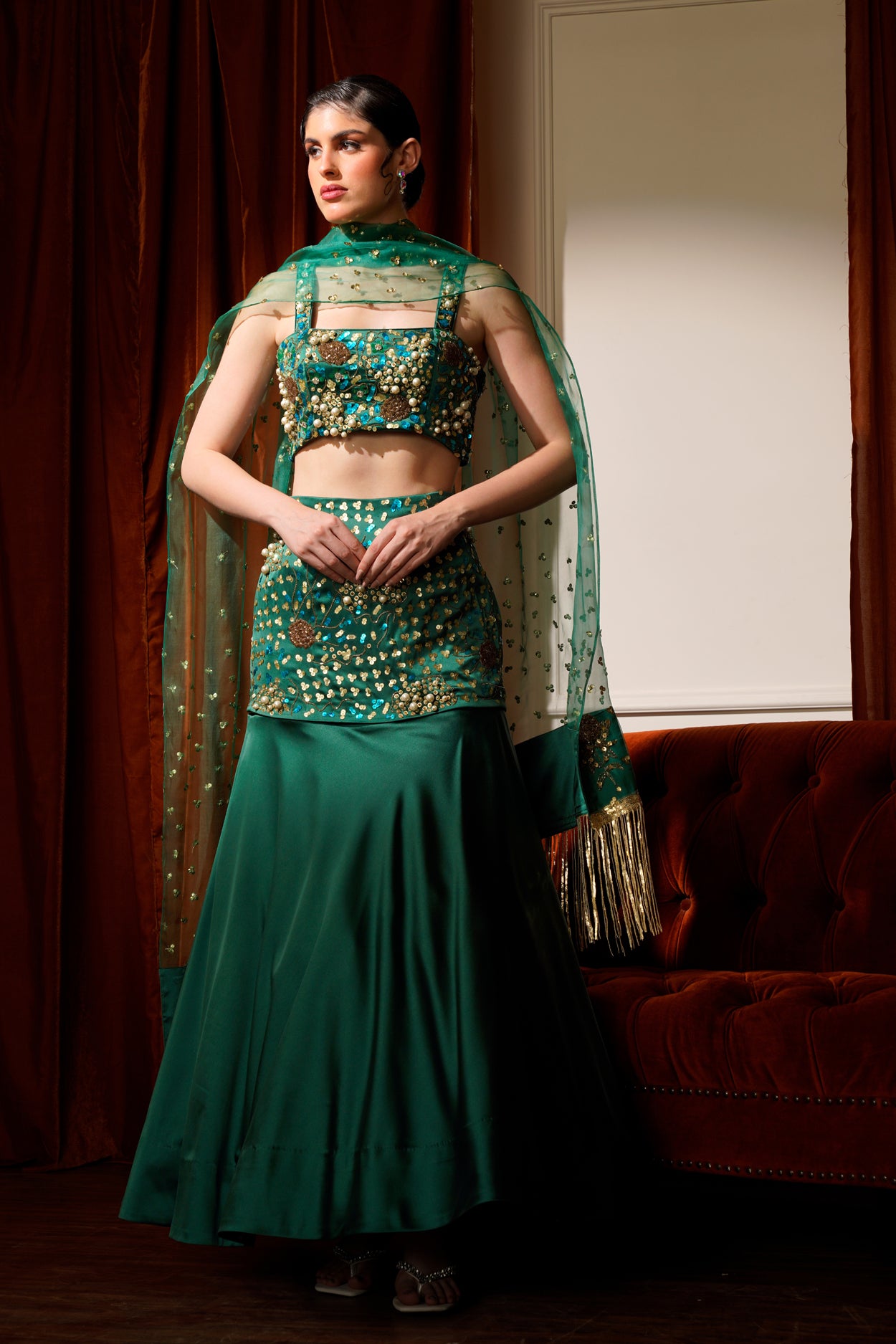 Panna Lehenga Set