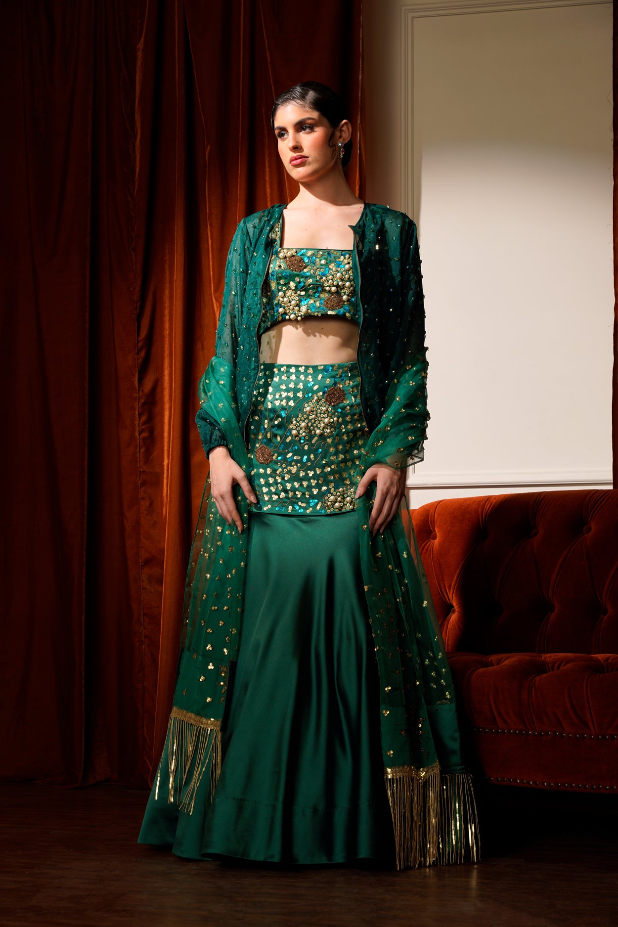 Panna Lehenga Set