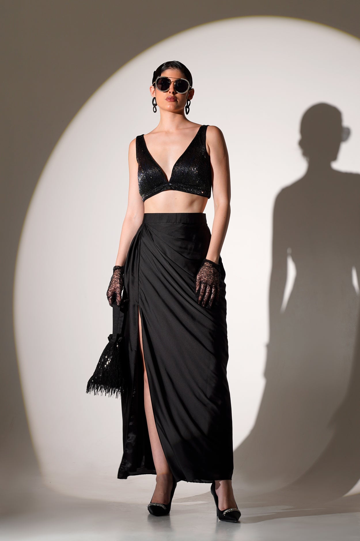 Parveen Drape Skirt Set