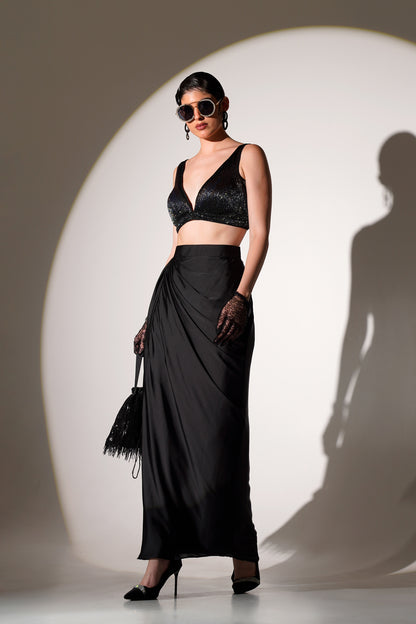 Parveen Drape Skirt Set